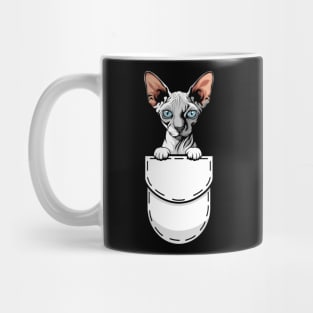 Funny Sphynx Pocket Cat Mug